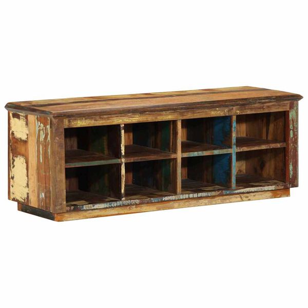 vidaXL Cabinet &agrave; chaussures avec &eacute;tag&egrave;re Marron 110 x 35 x 40 cm