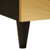 vidaXL Cabinet de chevet avec tiroir Noir et or 40 x 33,5 x 46 cm