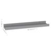 vidaXL &Eacute;tag&egrave;res murales 4 pcs Gris 40x9x3 cm
