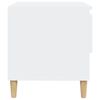 vidaXL Tables de chevet 2 pcs Blanc 50x46x50 cm Bois d&rsquo;ing&eacute;nierie