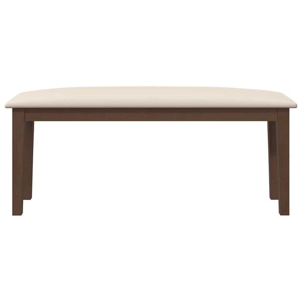 vidaXL Banc 110 cm bois massif caoutchouc
