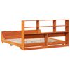 vidaXL Cadre de lit sans matelas cire marron 200x200cm bois pin massif