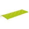 vidaXL Banc Batavia avec coussin vert vif 150 cm Bois de teck massif