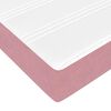 vidaXL Lit &agrave; ressorts avec matelas Rose 80 x 200 cm tissu