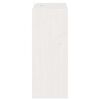 vidaXL &Eacute;tag&egrave;re &agrave; vin 4 pcs Blanc 62 x 25 x 62 cm Pin massif