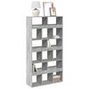 vidaXL Biblioth&egrave;que gris b&eacute;ton 100x33x187,5 cm bois d'ing&eacute;nierie