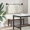 vidaXL T&ecirc;te de lit suspendue Cr&egrave;me 110 x 55 x 7 cm Velours