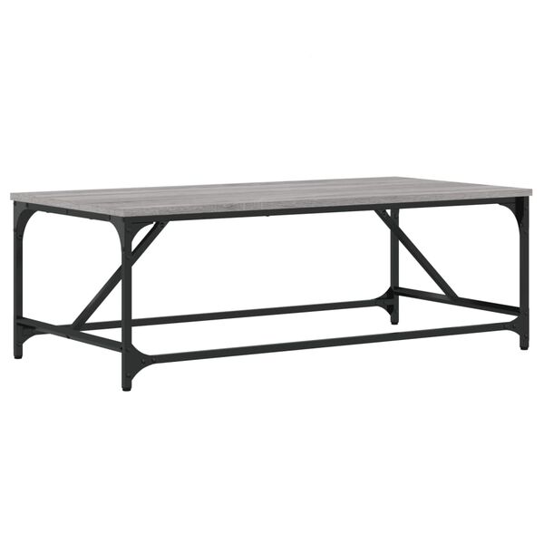 vidaXL Table basse Sonoma gris 100x50x35 cm Bois d'ing&eacute;nierie