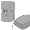 vidaXL Draps Gris 210 x 190 cm Coton