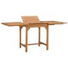 vidaXL Table extensible de jardin (110-160)x80x75 cm Teck solide
