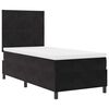 vidaXL Lit &agrave; ressorts avec matelas Noir 100 x 200 cm tissu