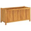 vidaXL Jardini&egrave;re avec doublure 99,5x38x50 cm bois massif d'acacia