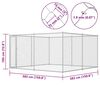 vidaXL Chenil ext&eacute;rieur pour chiens 383x383x185 cm