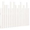 vidaXL T&ecirc;te de lit murale Blanc 108x3x80 cm Bois massif de pin