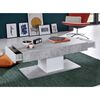 Trendteam Table basse Universal CT-124 Gris pierre et blanc