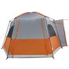 vidaXL Tente de voiture 4 personnes gris et orange imperméable