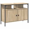 vidaXL Ensemble de mobilier de salle de bain 4 pcs Ch&ecirc;ne Sonoma