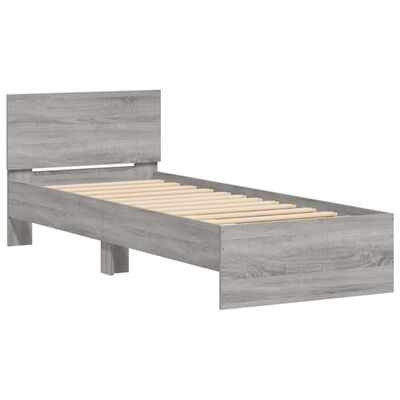 vidaXL Cadre de lit sans matelas avec lumières LED 90x200 cm