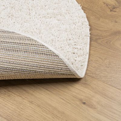 vidaXL Tapis shaggy PAMPLONA poils longs moderne crème Ø 120 cm