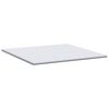 vidaXL Surmatelas en Coco Blanc 200 x 200 cm Tissu jacquard