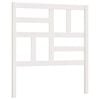 vidaXL T&ecirc;te de lit Blanc 106x4x104 cm Bois massif de pin