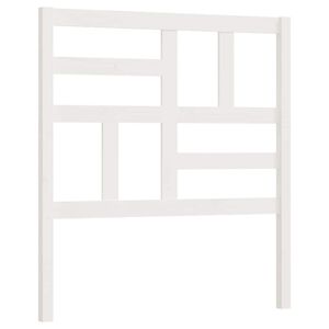 vidaXL T&ecirc;te de lit Blanc 106x4x104 cm Bois massif de pin