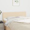 vidaXL T&ecirc;tes de lit 2 pcs Cr&egrave;me 72x5x78/88 cm Tissu