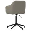 vidaXL Chaises &agrave; manger pivotantes lot de 4 Gris clair Velours