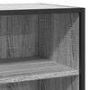 vidaXL Buffet sonoma gris 68x35x76 cm bois d'ing&eacute;nierie et m&eacute;tal