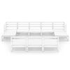 vidaXL Salon de jardin 10 pcs bois de pin massif