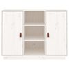 vidaXL Buffet Blanc 100x40x75 cm Bois massif de pin