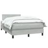 vidaXL Sommier &agrave; lattes de lit et matelas gris clair 120x210cm velours