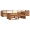 vidaXL Ensemble de canap&eacute;s d'ext&eacute;rieur 7 pcs Naturel