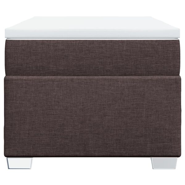 vidaXL Sommier &agrave; lattes de lit avec matelas Marron fonc&eacute; 90x200 cm