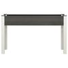 vidaXL Lit sur&eacute;lev&eacute; de jardin Gris 120x40x75 cm WPC