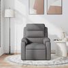 vidaXL Fauteuil de massage inclinable Gris foncé Tissu