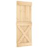 vidaXL Porte NARVIK 80 x 210 cm Bois de pin massif (non trait&eacute;)