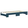 vidaXL Lit de jour avec gigogne sans matelas bleu 90x200 cm
