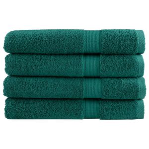 vidaXL Serviettes de sauna de qualit&eacute; sup&eacute;rieure SOLUND 4 pcs vert