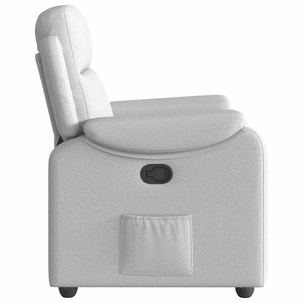 vidaXL Fauteuil inclinable gris nuage tissu