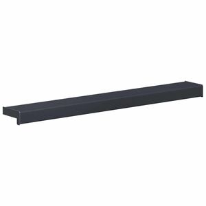 vidaXL Appui de fen&ecirc;tre Anthracite avec grain de bois PVC
