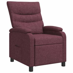 vidaXL Fauteuil inclinable Pourpre Tissu