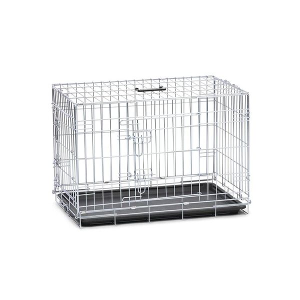 Karlie Cage avec 2 portes pour chien 77x47x54 cm Argent&eacute;