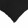 vidaXL Coussins de canap&eacute; 2 pcs Noir 80 x 80 cm tissu
