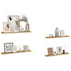 vidaXL &Eacute;tag&egrave;re Murale 4 pcs Beige 80 x 9 x 3 cm Bois d'ing&eacute;nierie