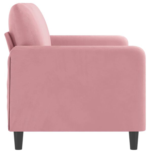 vidaXL Canap&eacute; &agrave; 2 places Rose 140 cm Velours