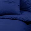 vidaXL Ensemble de housse de couette Bleu marine 200x200 cm Microfibre