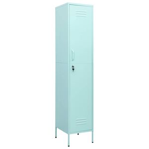 vidaXL Armoire &agrave; casiers Vert menthe 35x46x180 cm Acier