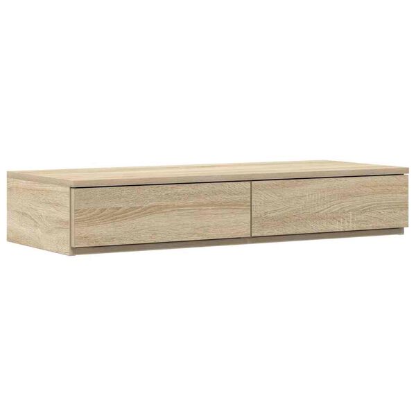 vidaXL Tiroirs de lit avec tiroir Ch&ecirc;ne Sonoma 100 x 36,5 x 16,5 cm