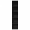 vidaXL Biblioth&egrave;que noir 40x30x189 cm bois d'ing&eacute;nierie
